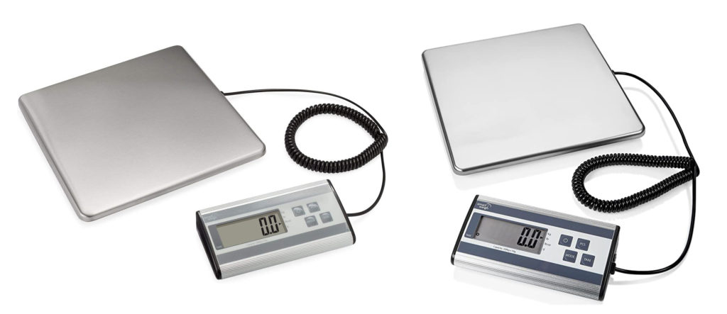 Two views of the Smart Weigh Heavy-Duty Luggage Scale