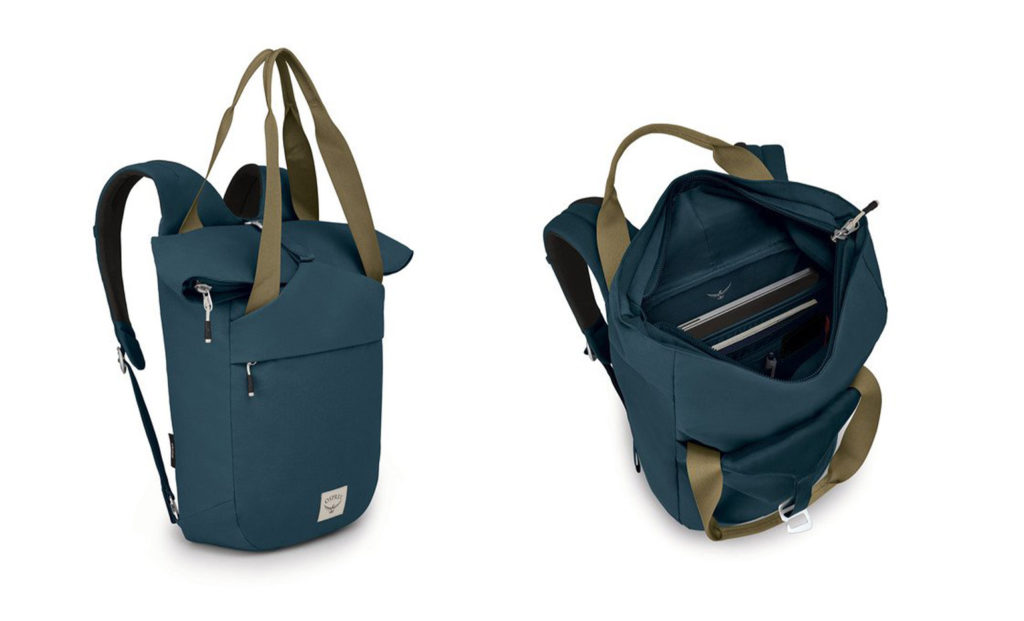 The Osprey Arcane Tote Pack in blue