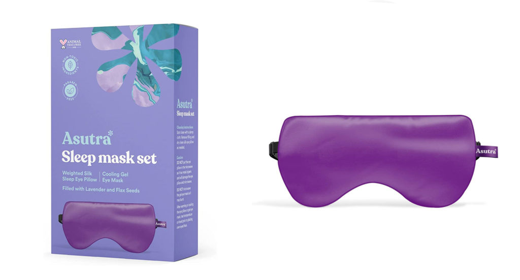 Asutra Silk Eye Pillow packaging and product