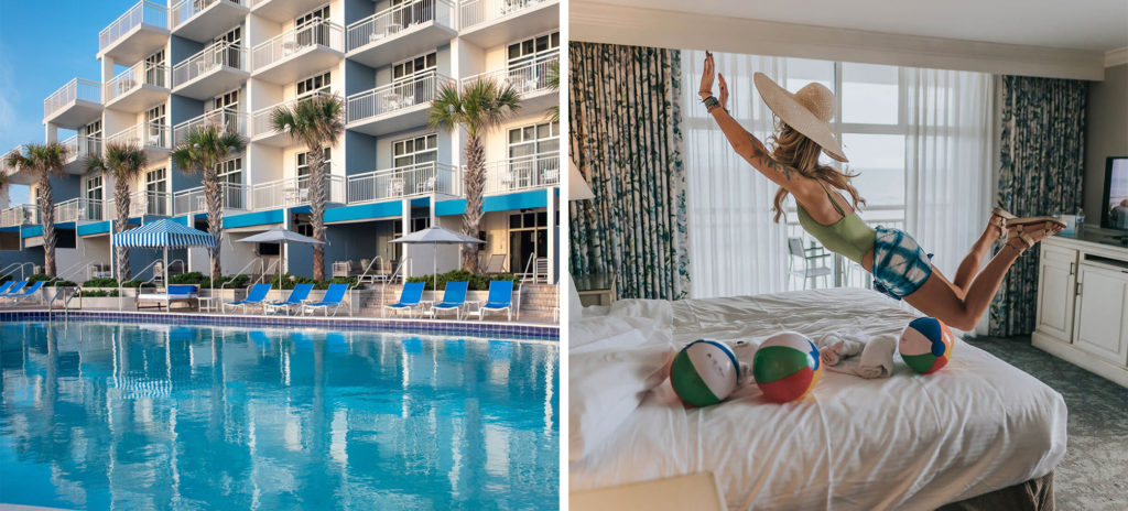 Photos in and around the property of The Shores Resort & Spa, a best beach resort in Florida