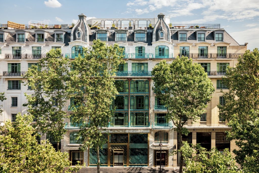 Front facade of the Kimpton St Honoré Paris in Paris, France