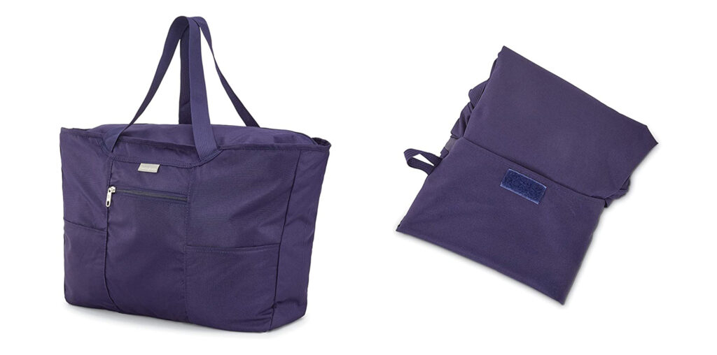 Samsonite Foldaway Packable Tote Sling Bag in purple