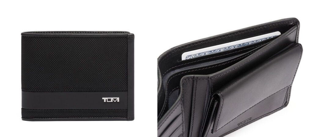 Two views of the Tumi Alpha Global Wallet