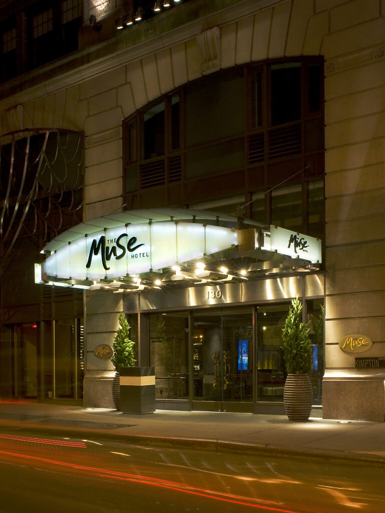 Exterior of The Muse Hotel New York
