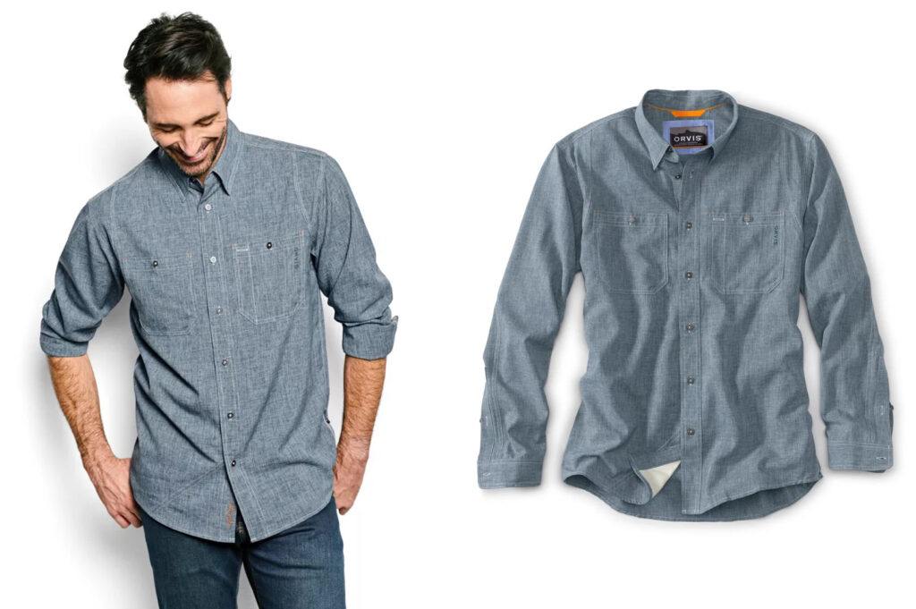 Orvis Long-Sleeved Tech Chambray Shirt