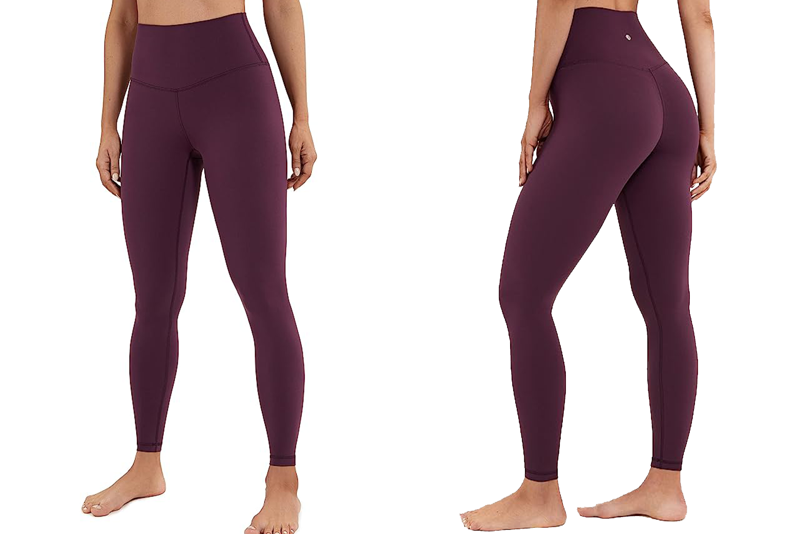 CRZ YOGA Butterluxe High-Waisted Lounge Legging modeled by a female front and back