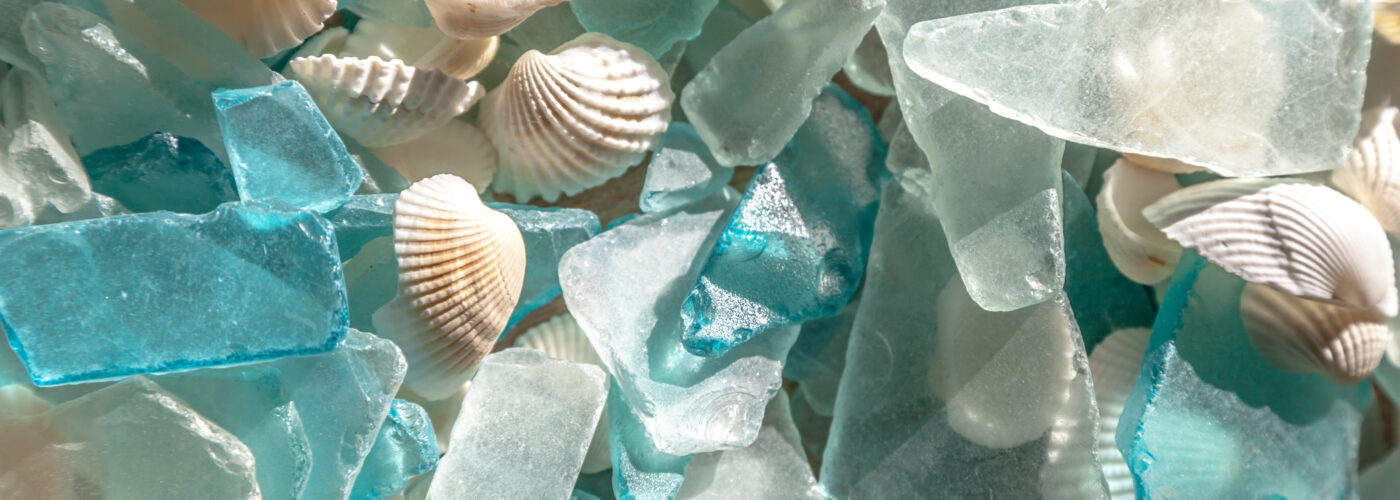 Sea glass and seashells
