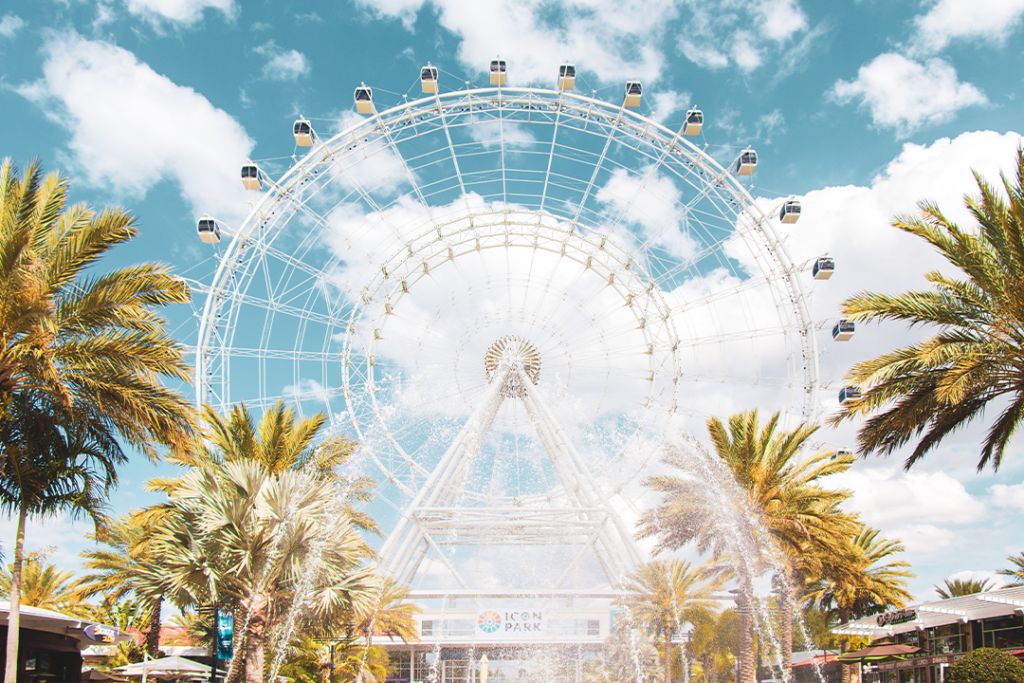 Ferris Wheel In Orlando Florida Icon Park