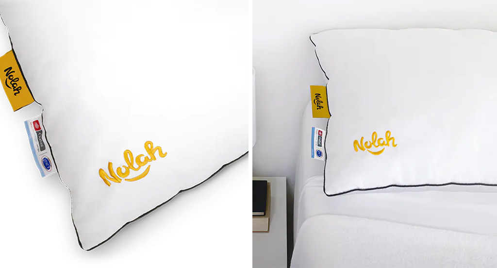 Two views of the Nolah pillow