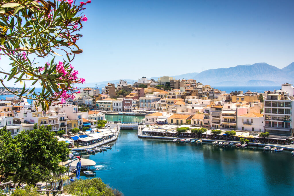 Agios Nikolaos City on the Greek island of Crete
