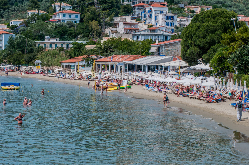 Megali Ammos beach on the Greek island of Skiathos