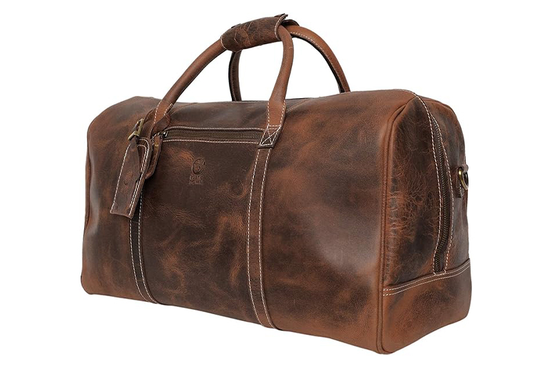 Leather Carry On Bag – Airplane Underseat Travel Duffel By RusticTown