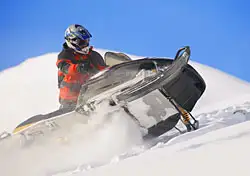Snowmobiling in the Colorado Rockies