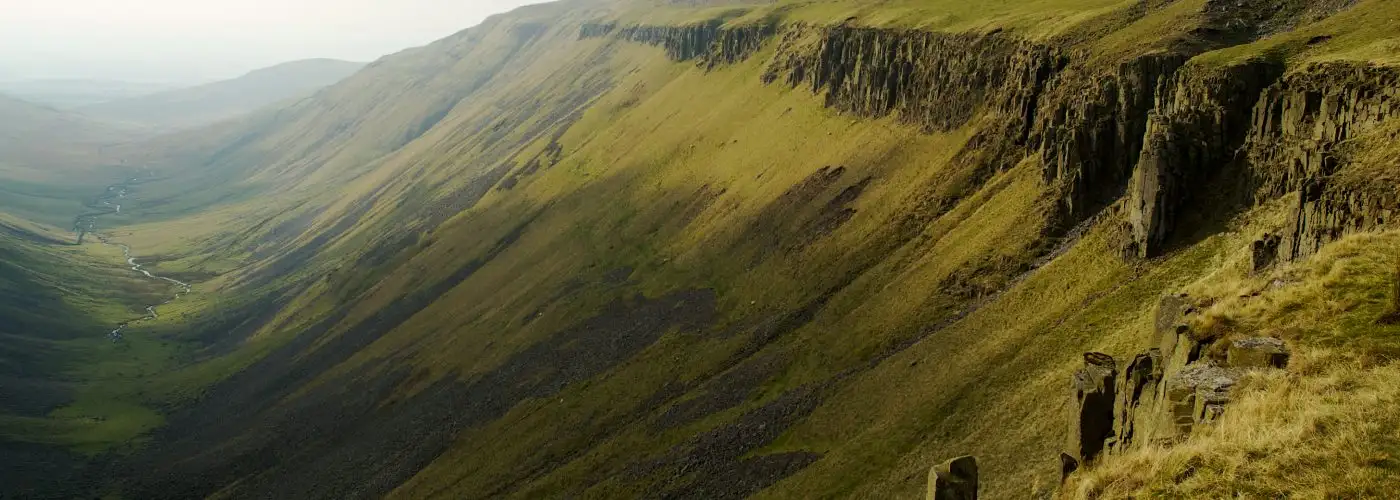 The dramatic landscape of High Cup Nick, Cumbria, England