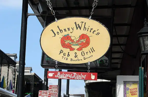 Johnny White's and the French Quarter