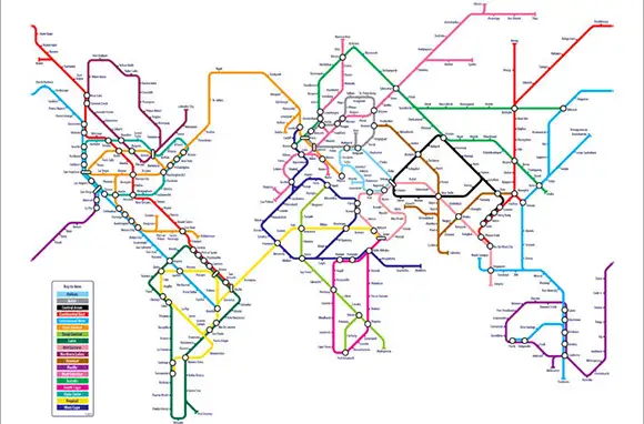 Tube World Map