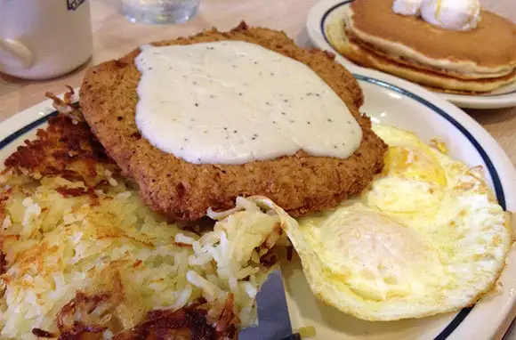 IHOP Country Fried Steak & Eggs with Sausage Gravy