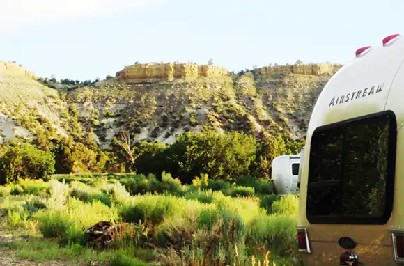 Airstream Camping, Escalante, Utah