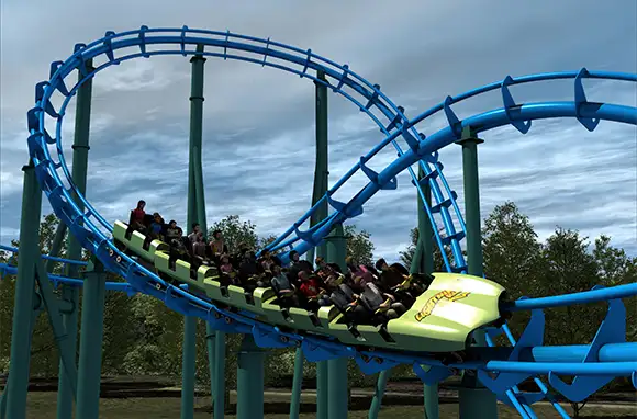 Lightning Run, Kentucky Kingdom, Louisville, Kentucky