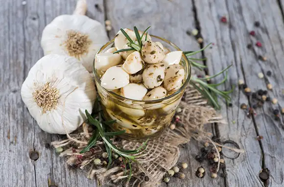 Roasted Garlic Almond Chip Ice Cream