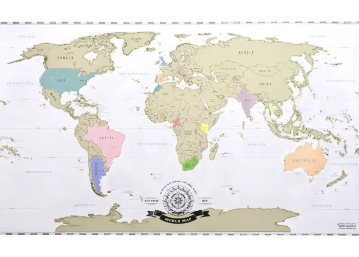Smarter Travel Pick of the Day: Scratch Off World Map