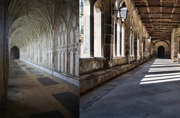 Gloucester Cathedral And Durham Cathedral, England