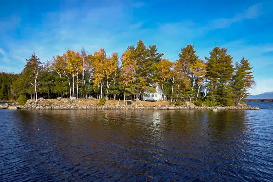 North Twin Lake, Maine island for rent