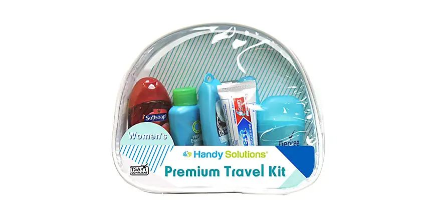 Premium women’s 7-piece travel size kit