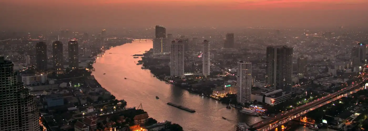 Bangkok, Thailand at sunset