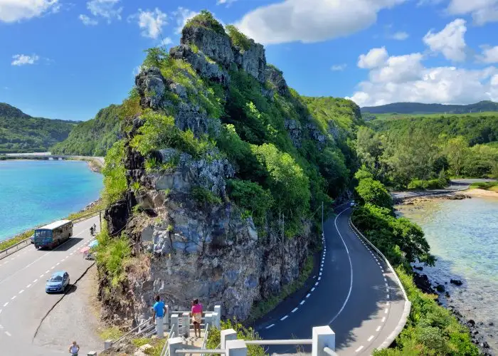 road on island