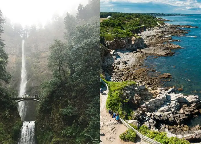 Portland Oregon and Maine