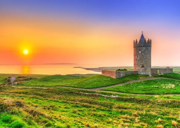 Ireland Castle Sunset