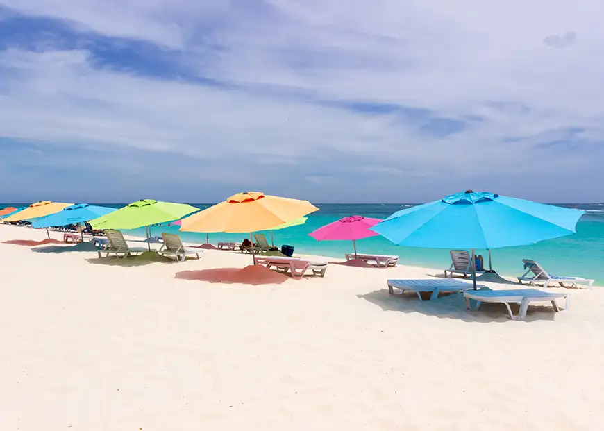 aruba beach umbrellas