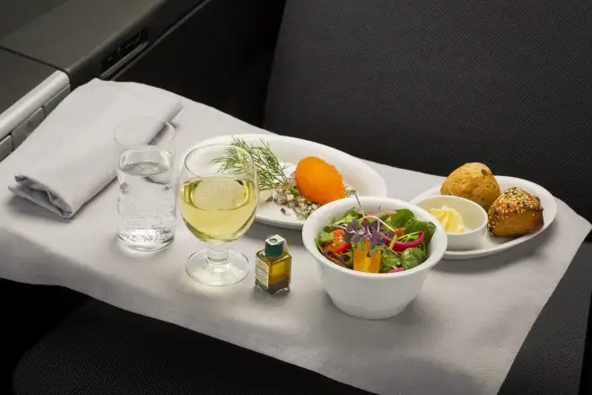 airplane travel food