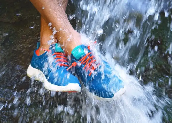 shoes waterfall