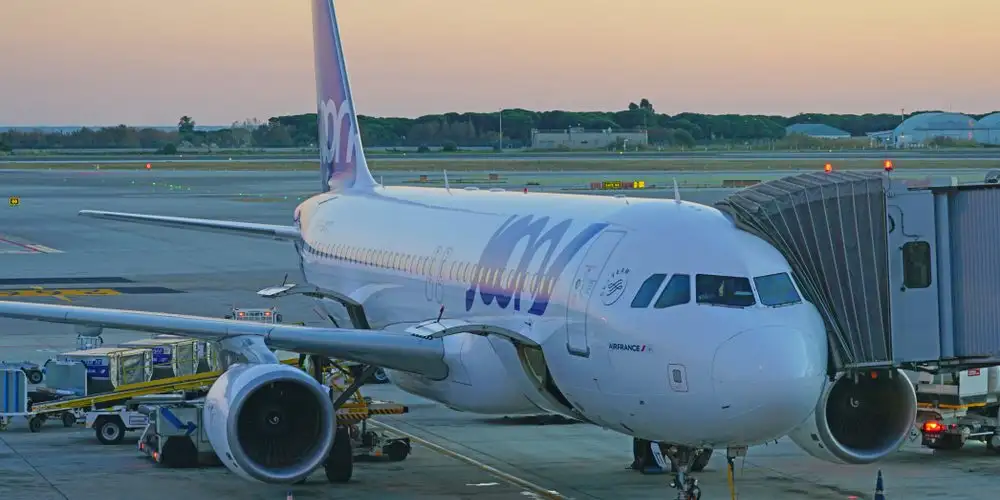 Air France airline Joon's plane at airport