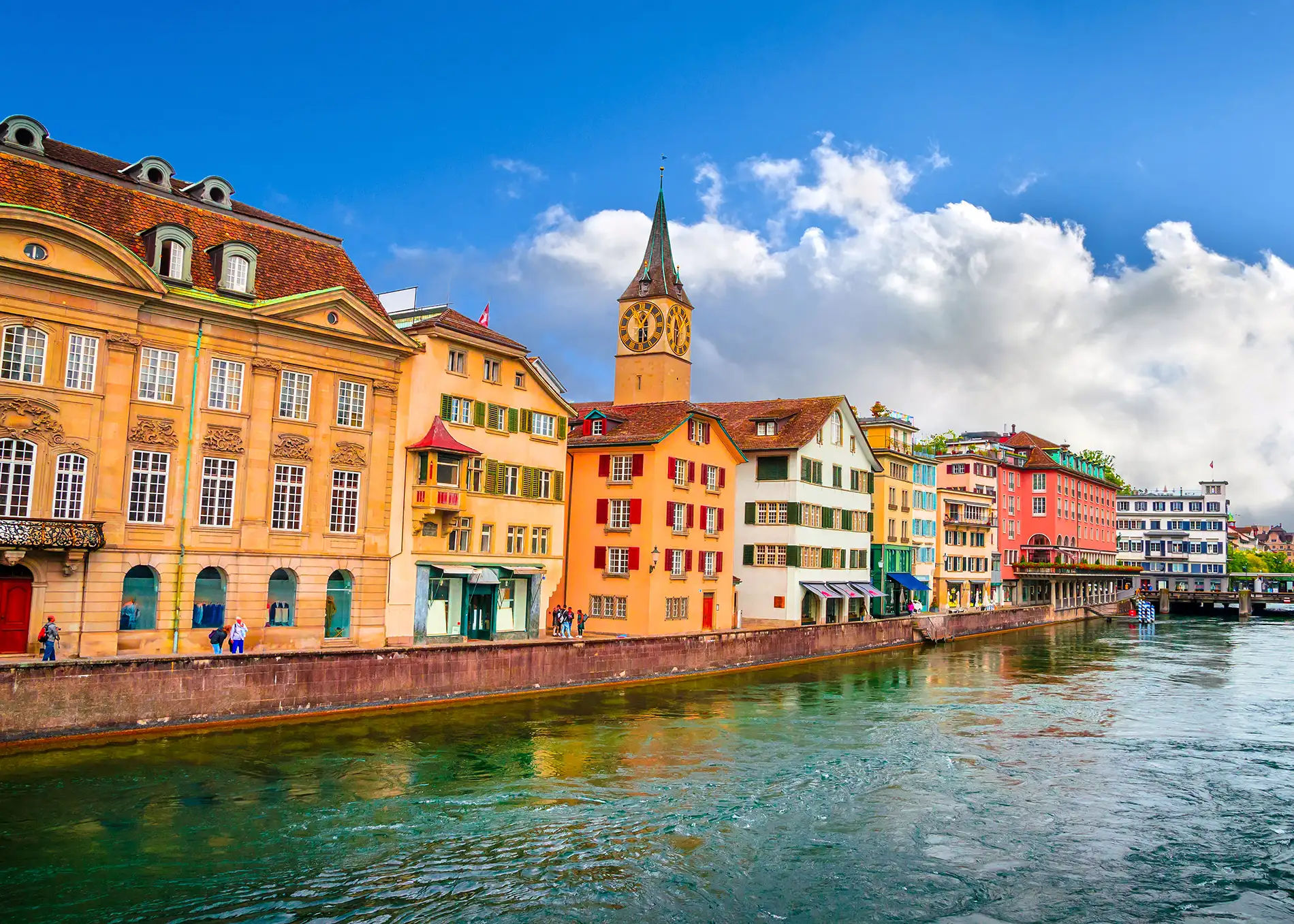 zurich colorful buildings