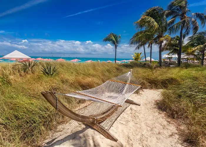 hammock on beach turks and caicos