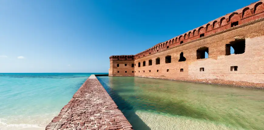 Fort at dry tortugas national park florida