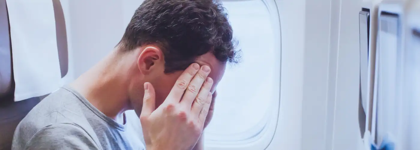 man airplane headache