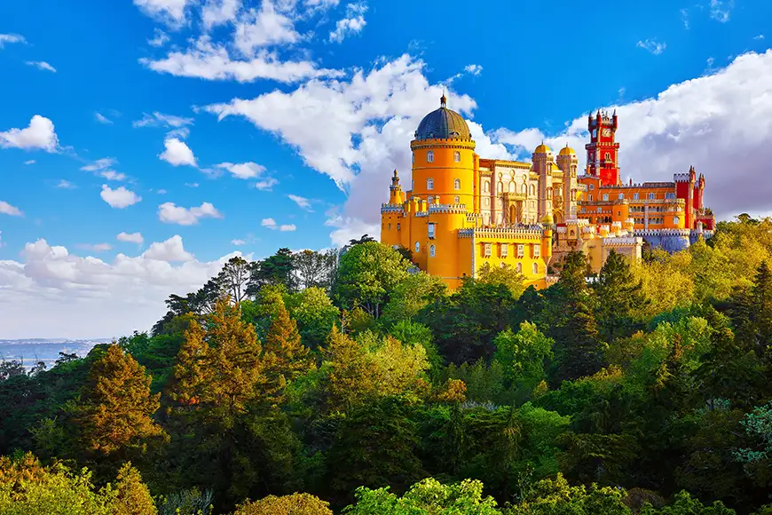 pena palace sintra portugal.