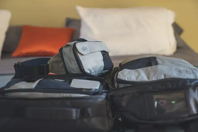 packing cubes in suitcase