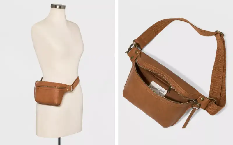 leather fanny pack belt bag