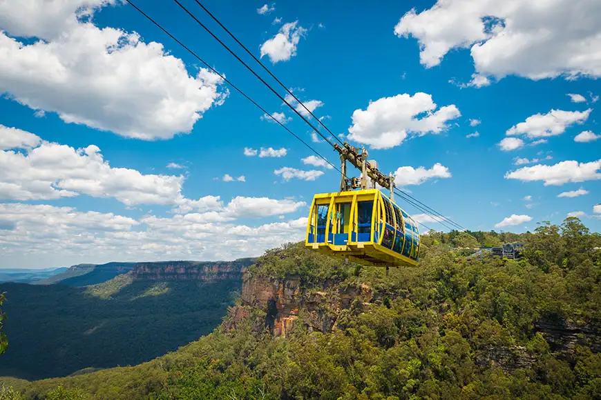 cable car blue mountains scenic railway.