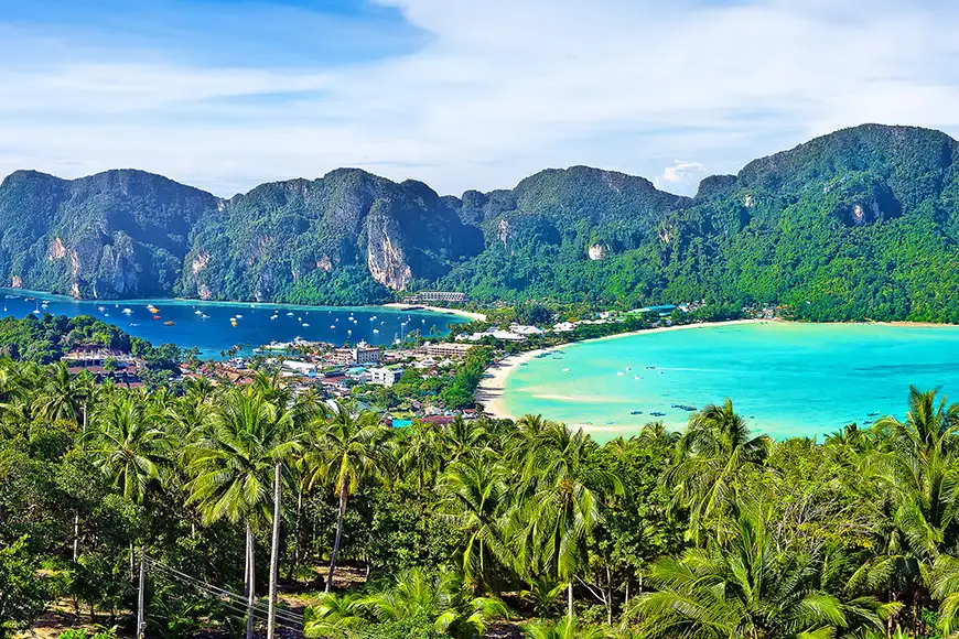 view from koh phi phi don viewpoint.