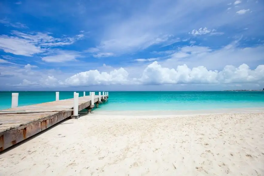 caribbean providenciales island in turks and caicos.