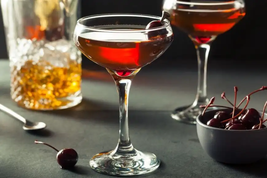 manhattan cocktail.