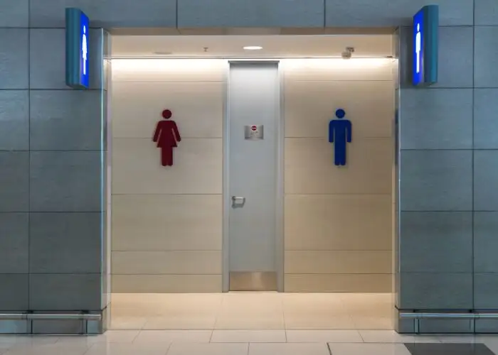 public bathroom.