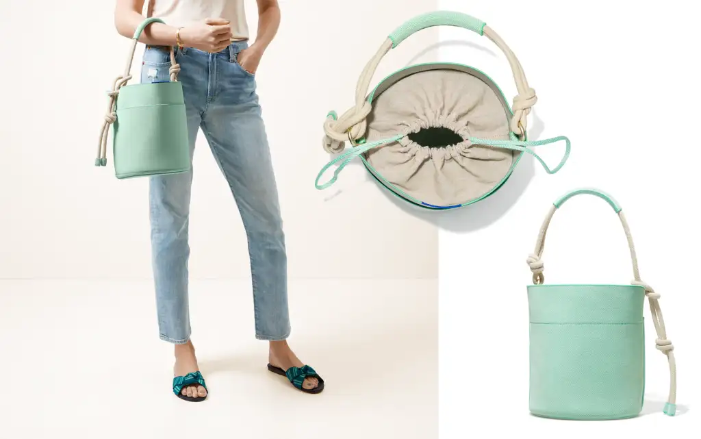 The Pail from Rothy's in Jade Green
