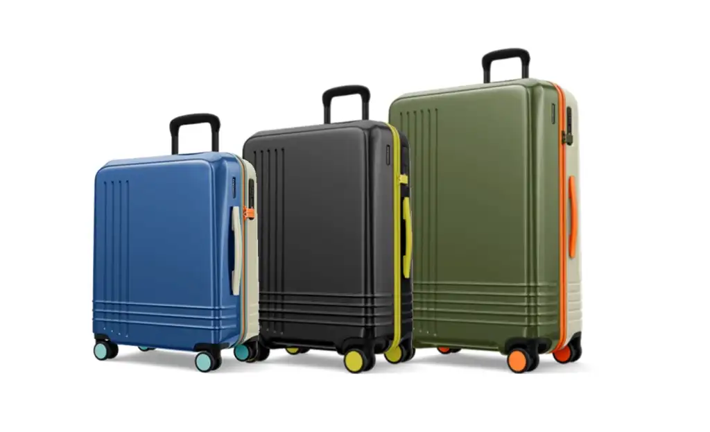 Three options of luggage from ROAM Luggage
